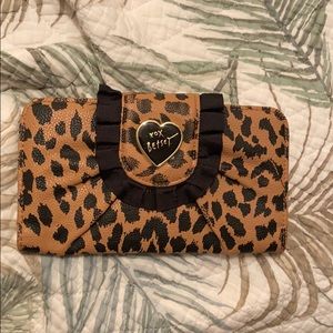 Leopard Betsy Johnson Wallet